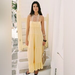 ZARA open back panel dress